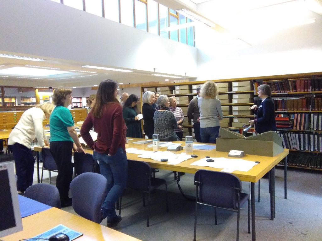 The conservators room at the shropshire archives